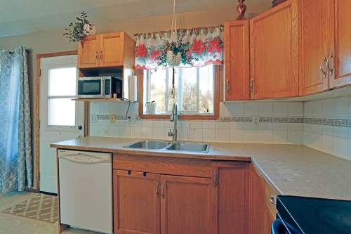 60 Pleasant Park Road West, Brooks, AB - Indoor Photo Showing Kitchen With Double Sink