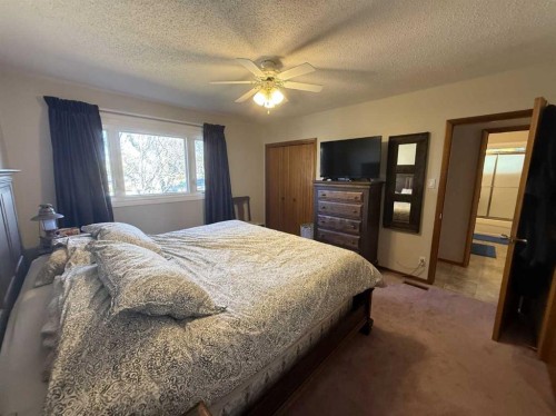 816 James Crescent, Hanna, AB - Indoor Photo Showing Bedroom