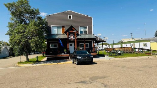 108 Railway Avenue North, Morrin, AB - Outdoor With Facade