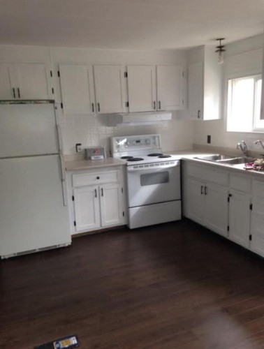 86 Poplar Street, Drumheller, AB - Indoor Photo Showing Kitchen With Double Sink