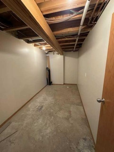 101 Wilkins Place, Hanna, AB - Indoor Photo Showing Basement