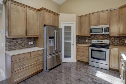 12 Garden Way, Drumheller, AB - Indoor Photo Showing Kitchen With Stainless Steel Kitchen