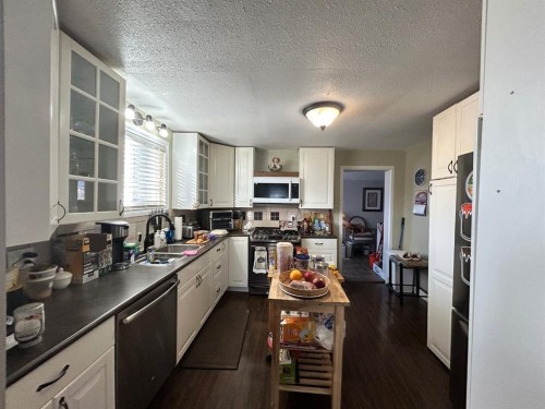 930 Newcastle Trail, Drumheller, AB - Indoor Photo Showing Kitchen With Double Sink