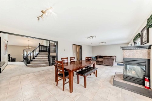 5 Chinook Crescent, Beiseker, AB - Indoor With Fireplace