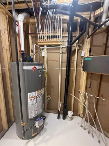 22 Garden Way, Drumheller, AB - Indoor Photo Showing Basement