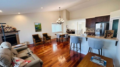 17 Garden Way, Drumheller, AB - Indoor With Fireplace
