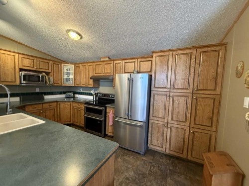 108 5 Avenue, Youngstown, AB - Indoor Photo Showing Kitchen With Double Sink