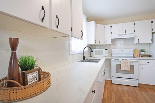 63 Ash Street West, Brooks, AB - Indoor Photo Showing Kitchen With Double Sink