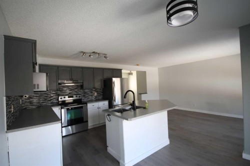 309 Bridleridge Way Sw, Calgary, AB - Indoor Photo Showing Kitchen With Stainless Steel Kitchen With Double Sink With Upgraded Kitchen