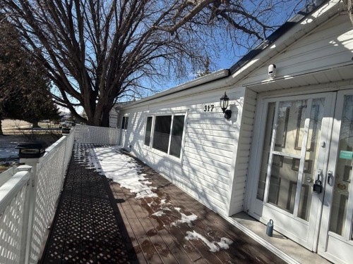 317 Hillside Avenue, Carbon, AB - Outdoor With Deck Patio Veranda With Exterior