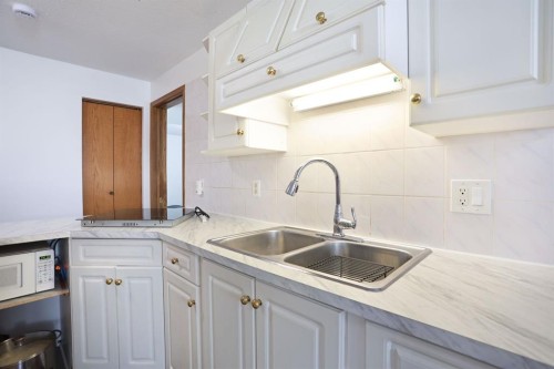 28 Upland Crescent West, Brooks, AB - Indoor Photo Showing Kitchen With Double Sink