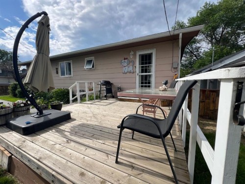 599 3 Avenue West, Drumheller, AB - Outdoor With Deck Patio Veranda With Exterior