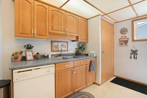 65 Eastbrook Drive, Brooks, AB - Indoor Photo Showing Kitchen With Double Sink