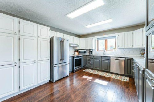 463 3 Avenue, Drumheller, AB - Indoor Photo Showing Kitchen With Upgraded Kitchen
