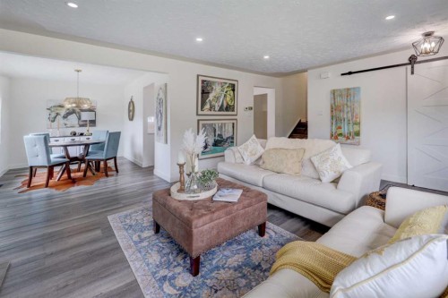809 Riverside Drive East, Drumheller, AB - Indoor Photo Showing Living Room