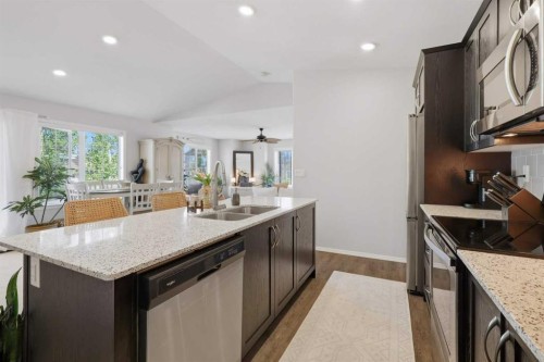 4 Golden Crescent, Red Deer, AB - Indoor Photo Showing Kitchen With Double Sink