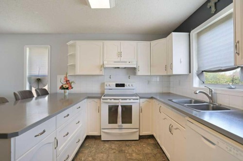 68 Upland Street, Brooks, AB - Indoor Photo Showing Kitchen With Double Sink