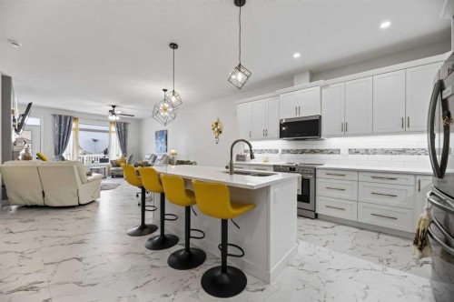 1109 Cornerstone Crescent, Olds, AB - Indoor Photo Showing Kitchen With Upgraded Kitchen