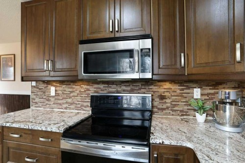 534 Iris Street, Rosemary, AB - Indoor Photo Showing Kitchen With Upgraded Kitchen