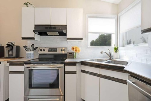 50 Chilcotin Way West, Lethbridge, AB - Indoor Photo Showing Kitchen With Double Sink