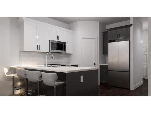 Unit 2-4901 47 Street Close, Kitscoty, AB - Indoor Photo Showing Kitchen With Upgraded Kitchen
