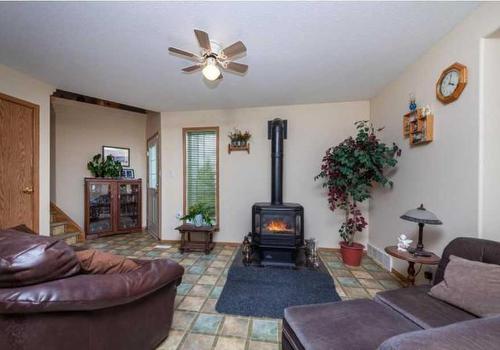 208 1St Street West, Marshall, SK - Indoor Photo Showing Living Room With Fireplace