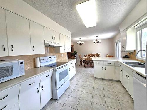 10 Coutts Street, Hughenden, AB - Indoor Photo Showing Kitchen With Double Sink