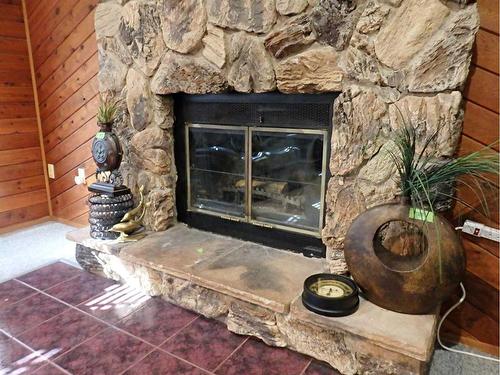 5820 Park Drive, Vermilion, AB - Indoor With Fireplace
