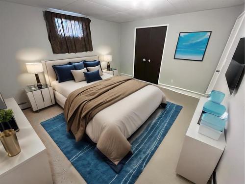 5803 49 Avenue, Killam, AB - Indoor Photo Showing Bedroom