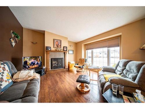 5111 57 Avenue, Edgerton, AB - Indoor Photo Showing Living Room With Fireplace