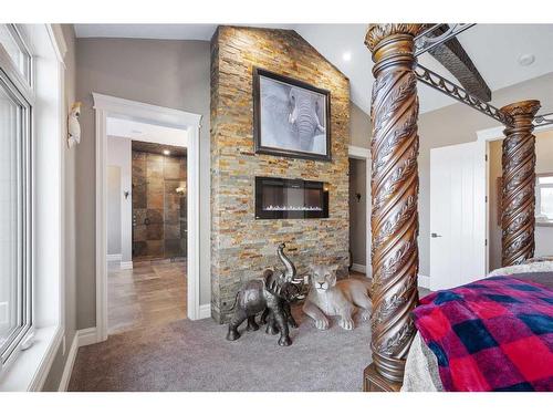 820 Spruce Street, Lac Des Iles, SK - Indoor With Fireplace