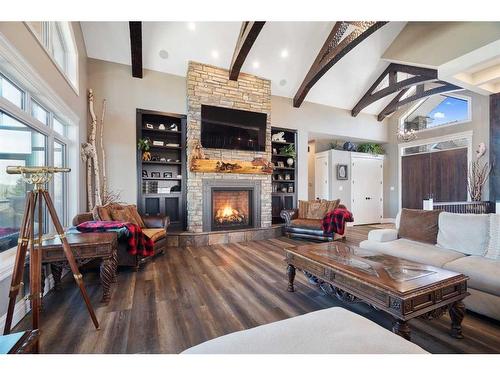 820 Spruce Street, Lac Des Iles, SK - Indoor Photo Showing Living Room With Fireplace