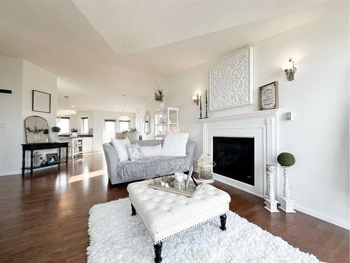 2505 10 Avenue, Wainwright, AB - Indoor Photo Showing Living Room With Fireplace