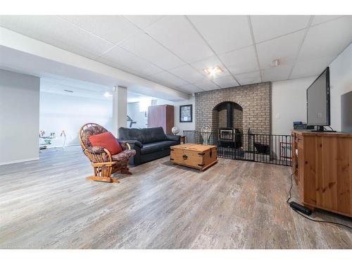24 Big Gully Road, Rural Vermilion River, County Of, AB - Indoor With Fireplace