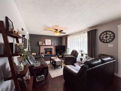 5408 31 Street, Lloydminster, AB - Indoor Photo Showing Living Room With Fireplace