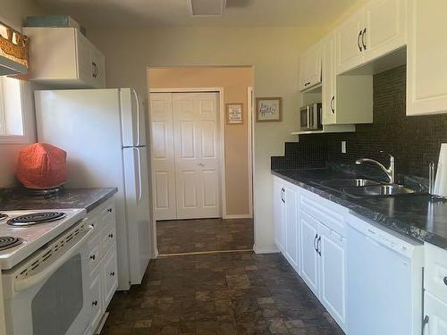 5006 46 Street, Irma, AB - Indoor Photo Showing Kitchen With Double Sink