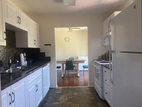 5006 46 Street, Irma, AB - Indoor Photo Showing Kitchen With Double Sink