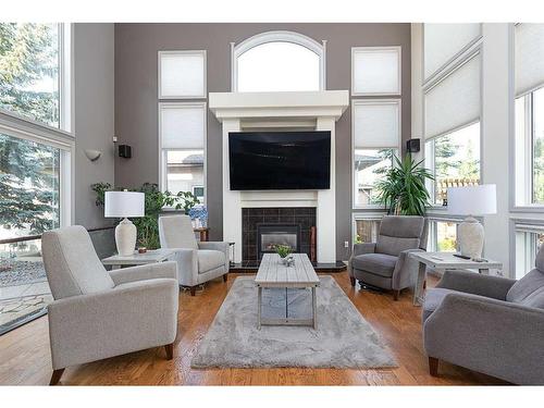 5805 23 Street, Lloydminster, AB - Indoor Photo Showing Living Room With Fireplace