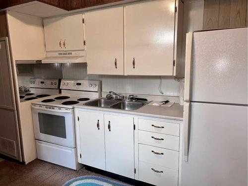 4739 53 Street, Innisfree, AB - Indoor Photo Showing Kitchen With Double Sink