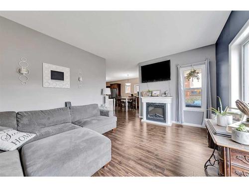 6016 18 Street, Lloydminster, AB - Indoor Photo Showing Living Room With Fireplace