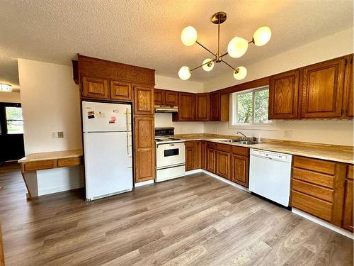 5147 55 Avenue, Edgerton, AB - Indoor Photo Showing Kitchen With Double Sink