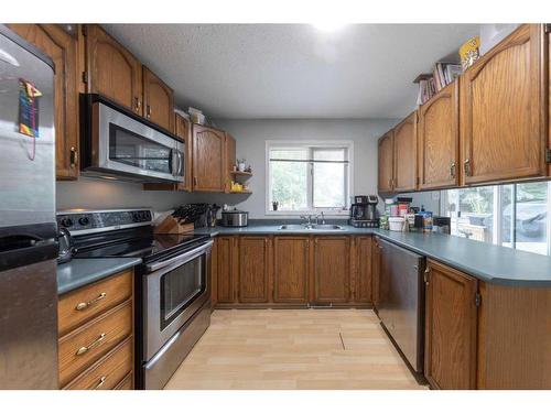 21 Silver Willow Estates 12 Cherry Lane Rr13, Rural Vermilion River, County Of, AB - Indoor Photo Showing Kitchen With Double Sink