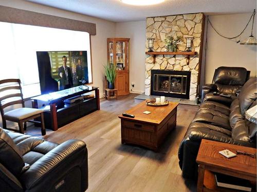 525066 Rr 53, Rural Vermilion River, County Of, AB - Indoor Photo Showing Living Room With Fireplace