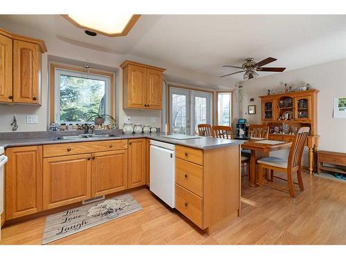 493084 Range Road 25, Rural Vermilion River, County Of, AB - Indoor Photo Showing Kitchen With Double Sink