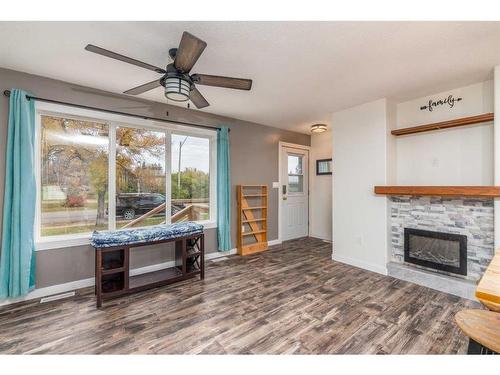 104 3 Street West, Marsden, SK - Indoor Photo Showing Living Room With Fireplace