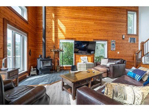 Lot 66 Sandy Beach Regional Park, Sandy Beach (Sask), SK - Indoor Photo Showing Living Room With Fireplace