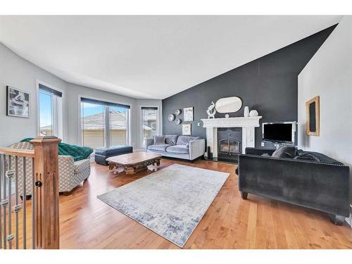 5220 19 Street, Lloydminster, AB - Indoor Photo Showing Living Room With Fireplace