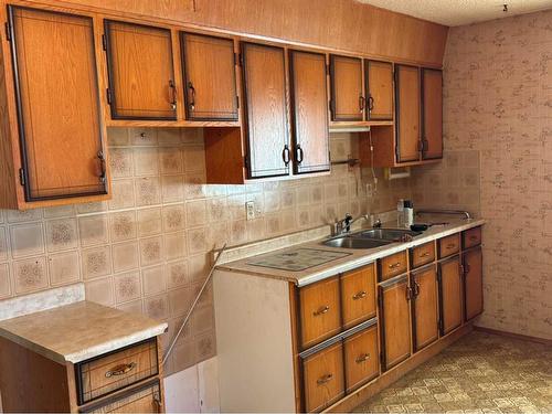 1237 6 Avenue, Wainwright, AB - Indoor Photo Showing Kitchen With Double Sink