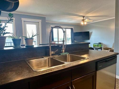 302A-4520 51 Street, Vermilion, AB - Indoor Photo Showing Kitchen With Double Sink