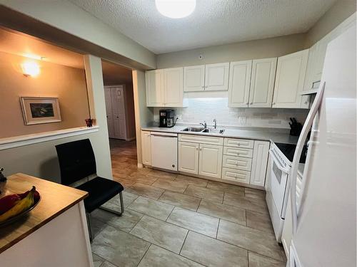 301-5101 51 Street, Vermilion, AB - Indoor Photo Showing Kitchen With Double Sink